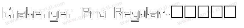 Challenger Pro Regular字体转换